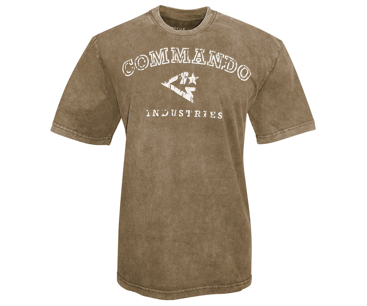 Commando T-Shirt Logo Vintage 1 braun